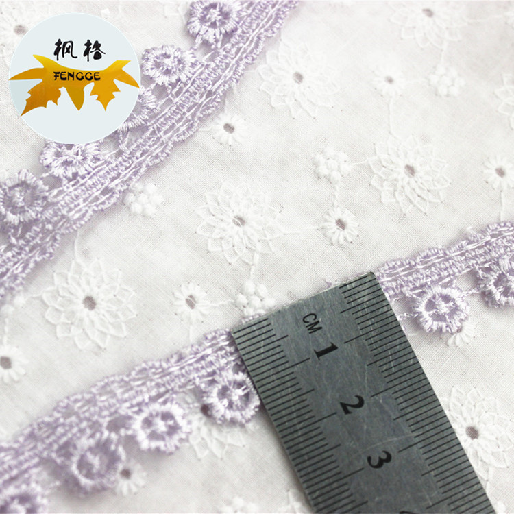 Direct sales from the manufacturer of refined water-soluble embroidered lace clothing accessories Application Scenario