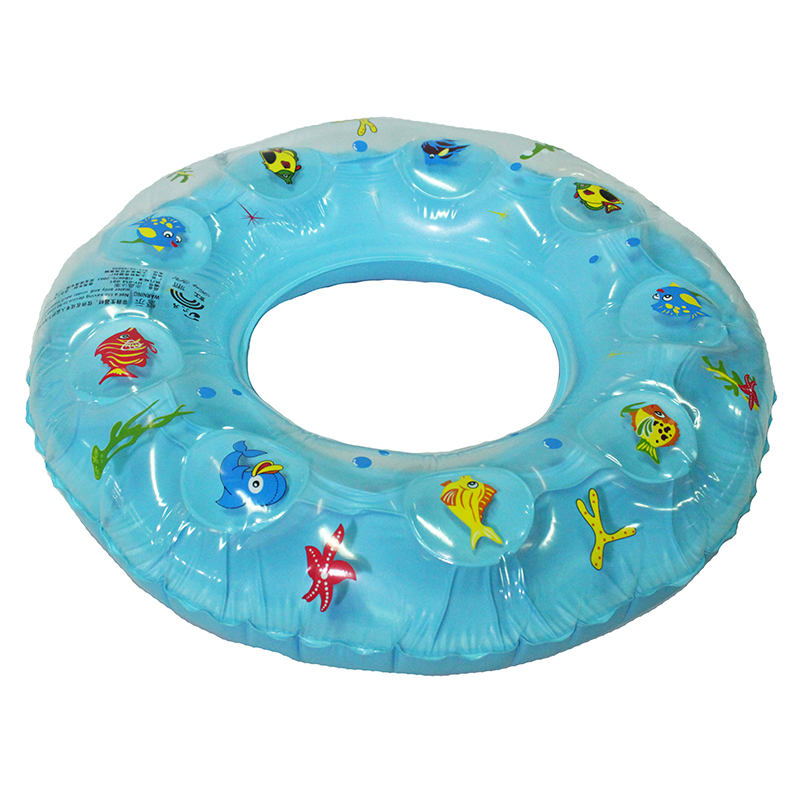 Double-layer crystal swimming rings, cartoon inflatable rings, water swimming rings and drifting swimming rings details Picture