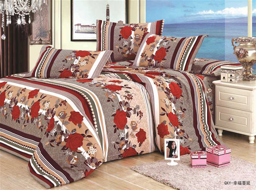 4-piece set, bedding, active, manufacturer, twill simple, brushed, scented cotton details Picture