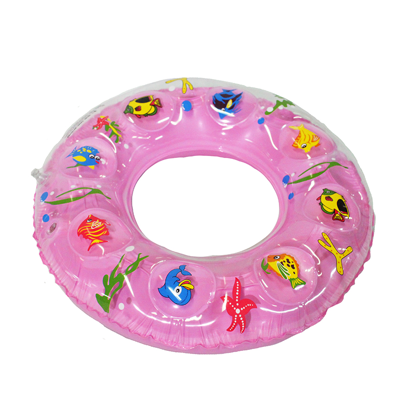 Double-layer crystal swimming rings, cartoon inflatable rings, water swimming rings and drifting swimming rings Specification image