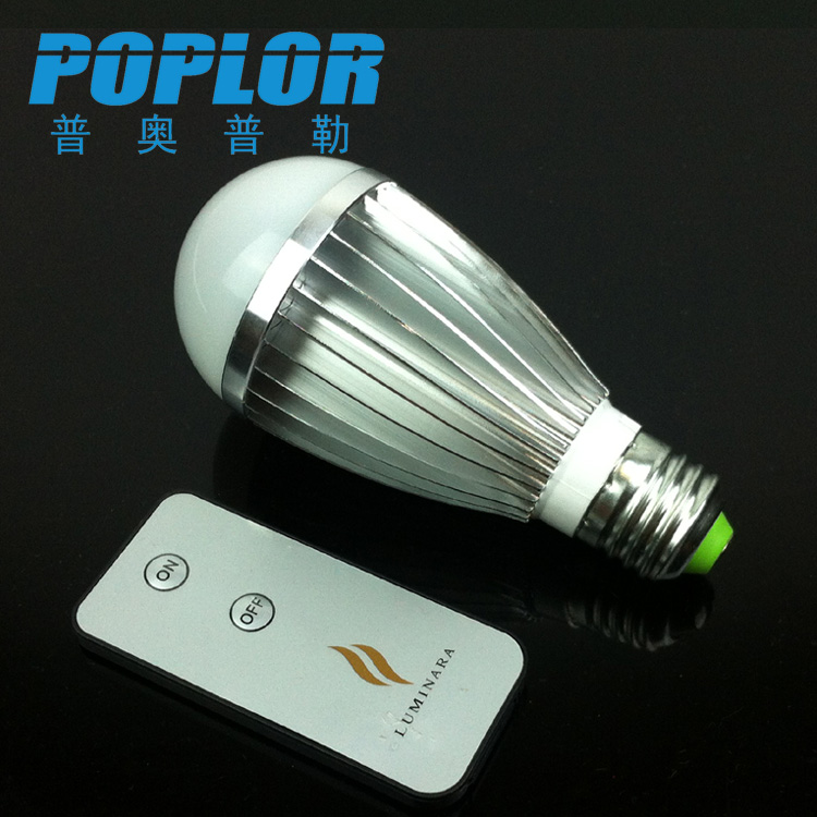 7W infrared remote control LED bulb universal remote control switch control bulb intelligent LED light full figure
