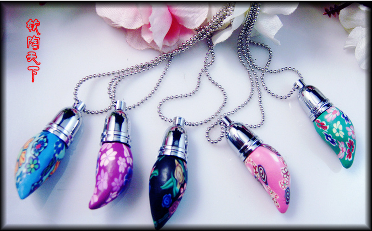 挂坠软陶瓶 香薰配件 空瓶套装 散装香水瓶 低价批发细节图