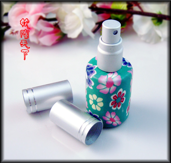 软陶包花长款香薰挂件 精油瓶小喷壶 低价批发 物美价廉