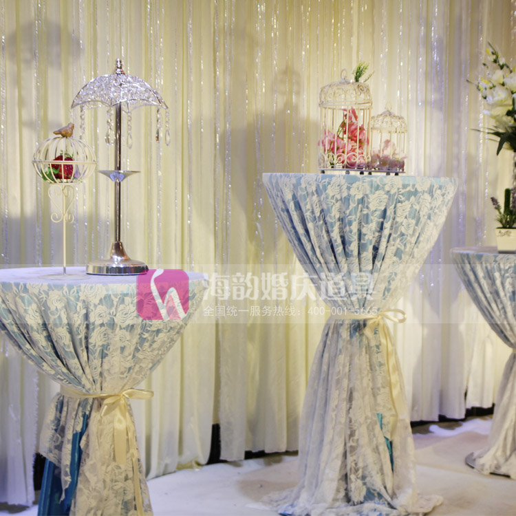 Ornaments, decorations, props, welcome tables, bar tables, height-adjustable round tables details Picture