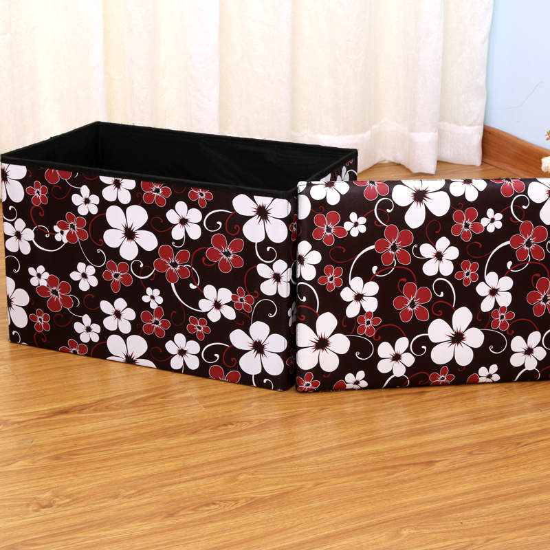 Storage Stool Fashion Rectangular Stool Storage Box Can Be Customized Home Storage Box Storage Box Application Scenario