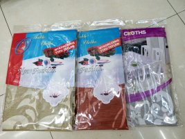 Cationic jacquard plain high-grade tablecloth thumbnail