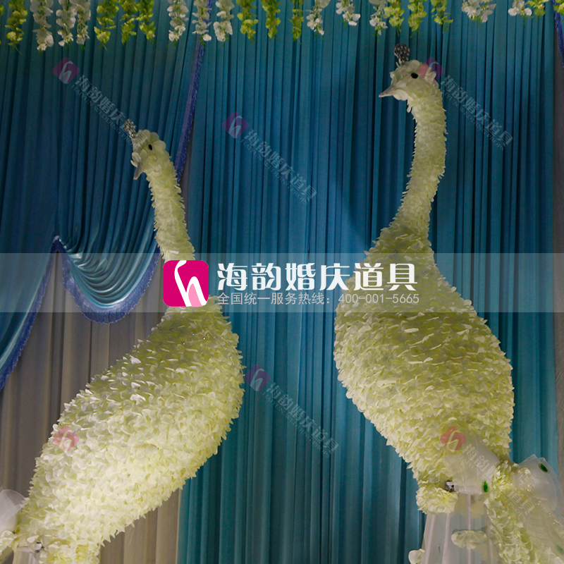 Creative wedding supplies, 2015 new style wedding props, floral art peacock Specification image