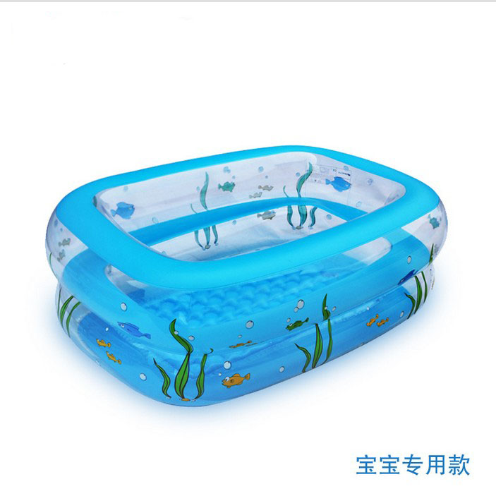 宝宝方形游泳桶婴幼儿童充气游泳池 超大号戏水池