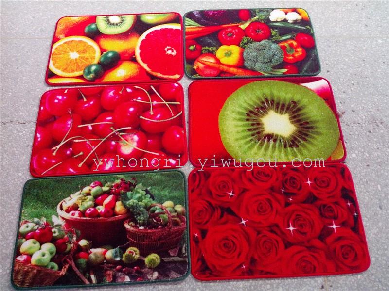 Manufacturers direct sales HD printed fruit printed carpet floor mat door mat thumbnail