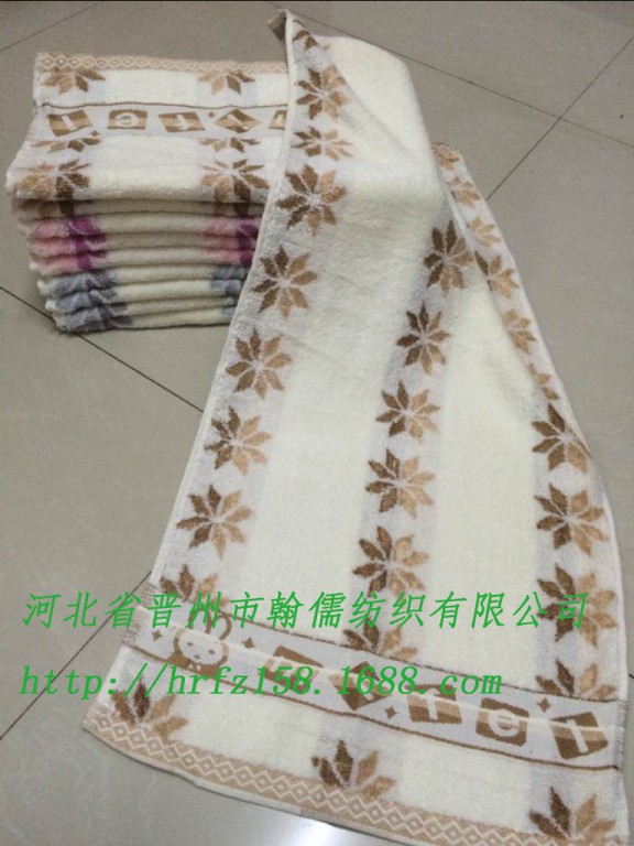 厂家直销木棉米菲兔树叶提花丝带毛巾超市礼品广告创意毛巾