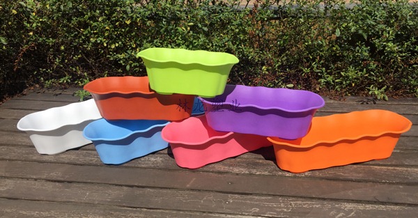 Manufacturer wholesale new plastic flowerpot lotus side flowerpot longfang lotus side 8505