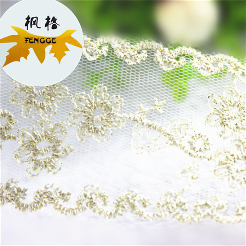 Factory direct sales of exquisite mesh fabric wide-edge lace accessories and DIY lace clothing accessories