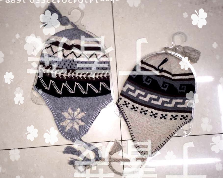 Lob Ball Children Ear Cap Will Be Military Hat Wool Mongolian Lob Ball Cap Yiwu Manufacturers Direct Foreign Trade
