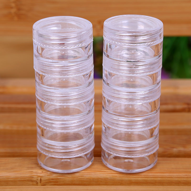 旅行便携化妆品塑料分装瓶乳液瓶套装膏霜瓶空瓶乳液分装盒5个装