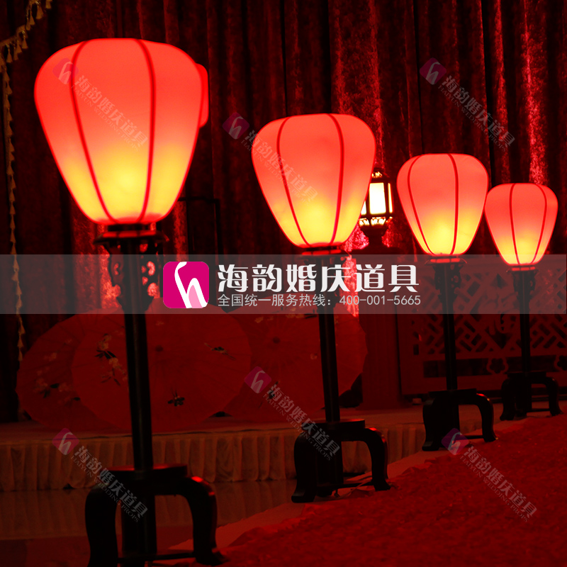 婚庆用品 婚礼舞台装饰伞 中式护栏围栏 中式路引