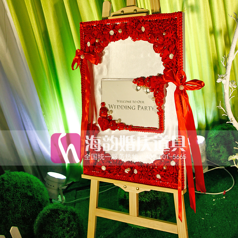 Wholesale of new wedding props, wedding welcome area welcome signs and direction signs Specification image