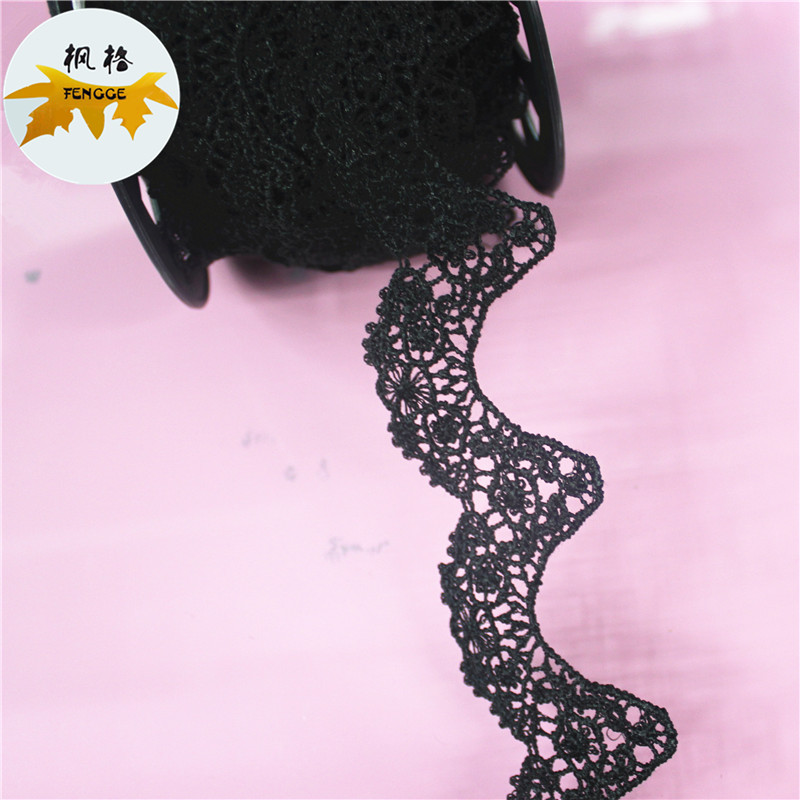 The manufacturer's best-selling water-soluble embroidered lace trim DIY handcrafted accessories Application Scenario