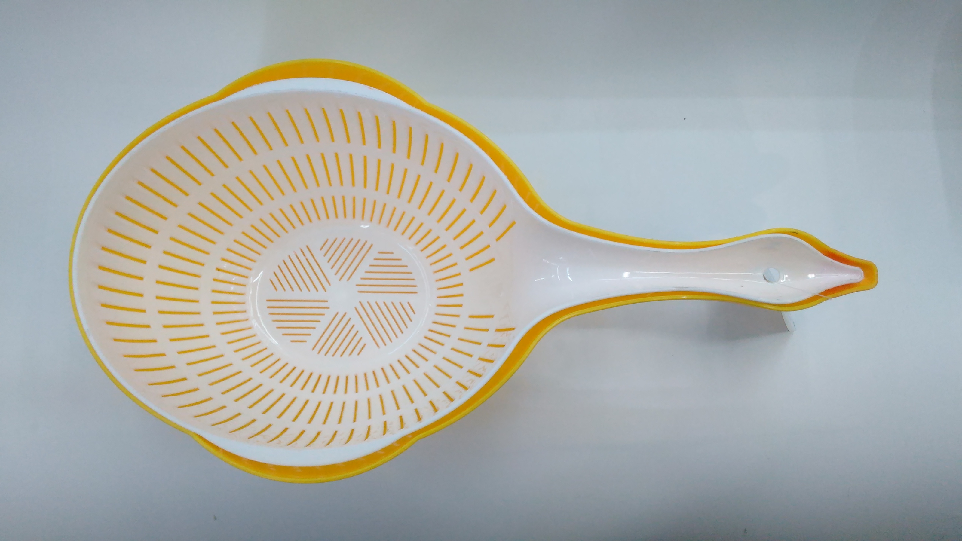 鸭子沥水篮水瓢套装双层塑料滤水篮淘米洗菜蓝洗碗碟可爱水勺细节图