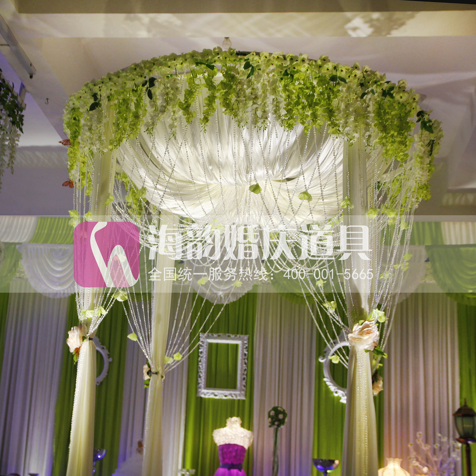 Haiyun Wedding Props Wedding Supplies Princess Pavilion Round Pavilion Pearl Curtain Round Pavilion Haiyun Wedding Props Wedding Supplies Princess Pavilion Round Pavilion Pearl Curtain Round Pavilion