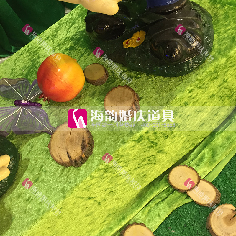 Haiyun wedding props, decorative items, Forest series bamboo leaf line curtains