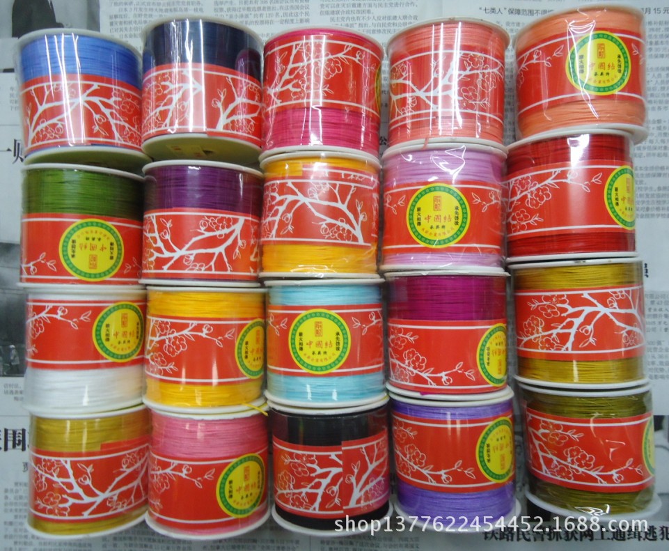 Cuerda de nylon de 0.8mm taiwán seongpay marca 72# jade line seung new China knot line details Picture