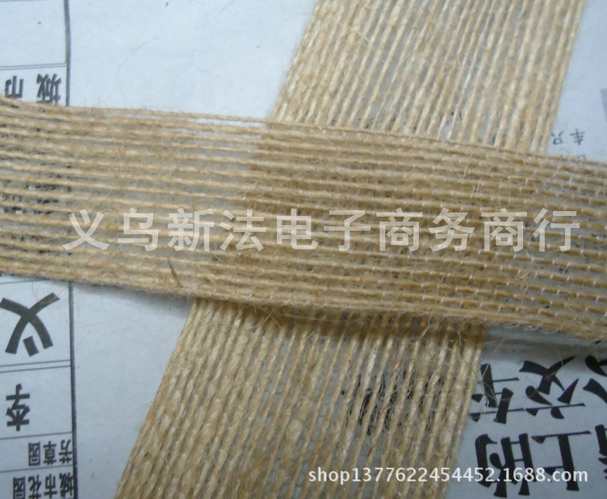 2.5cm wide hemp rope/fish silk flat hemp tape/woven hemp/lace hemp rope details Picture