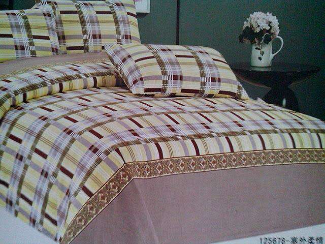 4-piece set, bedding, manufacturer, twill simple, brushed, very cheap, peach skin fleece Specification image
