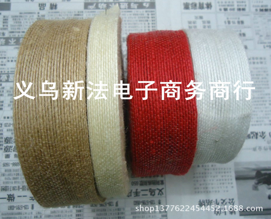 2.5cm wide hemp rope/fish silk flat hemp tape/woven hemp/lace hemp rope Application Scenario