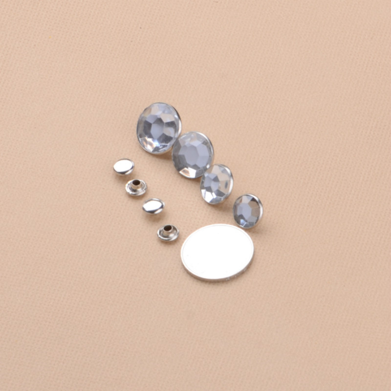 力克辅料厂家直销专业钮扣压克力管钻纽扣 工字扣 装饰扣 纽扣