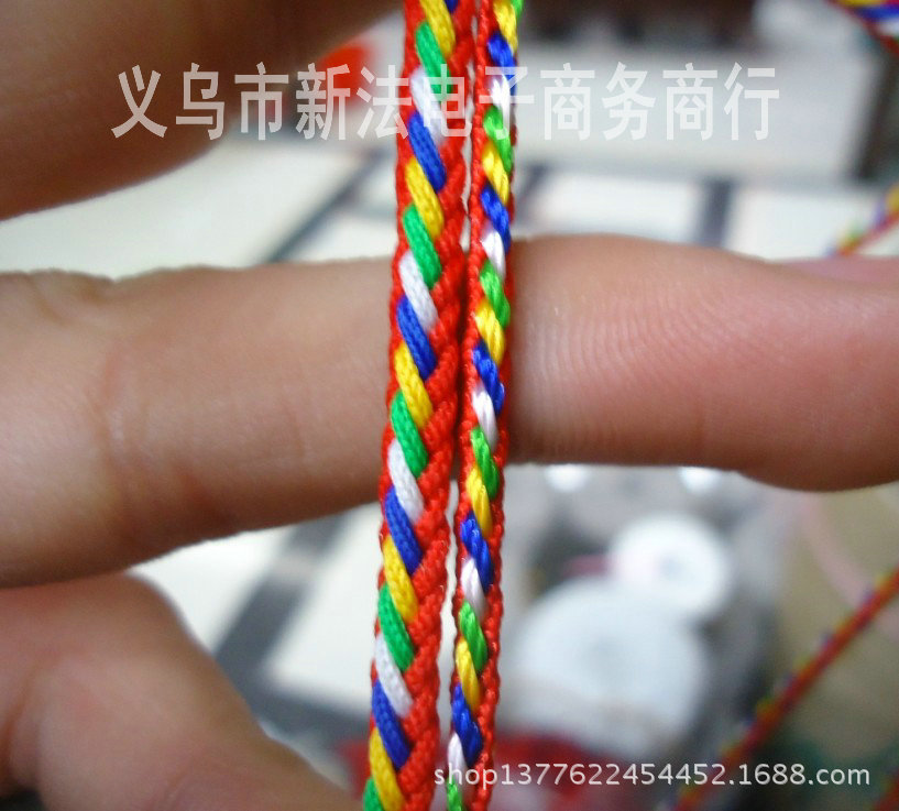 582D Genuine Taiwan Xinxin thread/Ethnic style five-color thread/Flower thread/Craft decorative pendant Jade thread details Picture