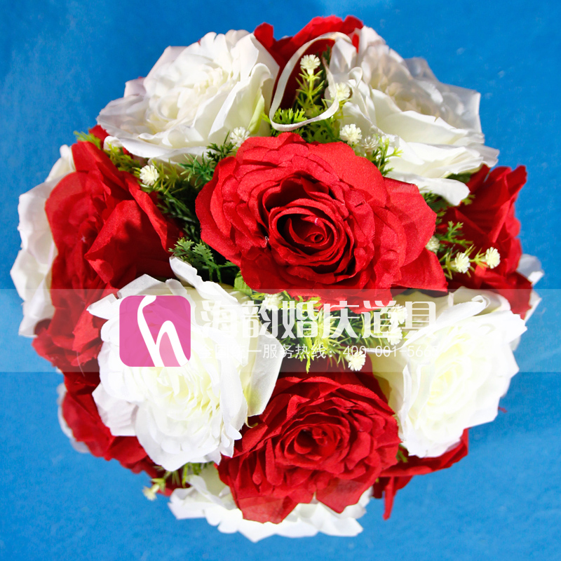 Wedding supplies, wedding props, decorations, floral art backgrounds, floral art 6040- Ruyi flower balls Application Scenario