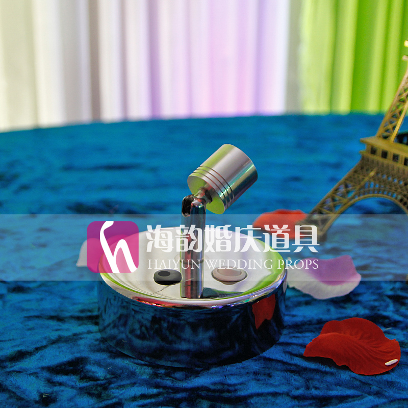 Wedding venue supplies, wedding supplies, stage lighting, LED rechargeable stainless steel small spotlights