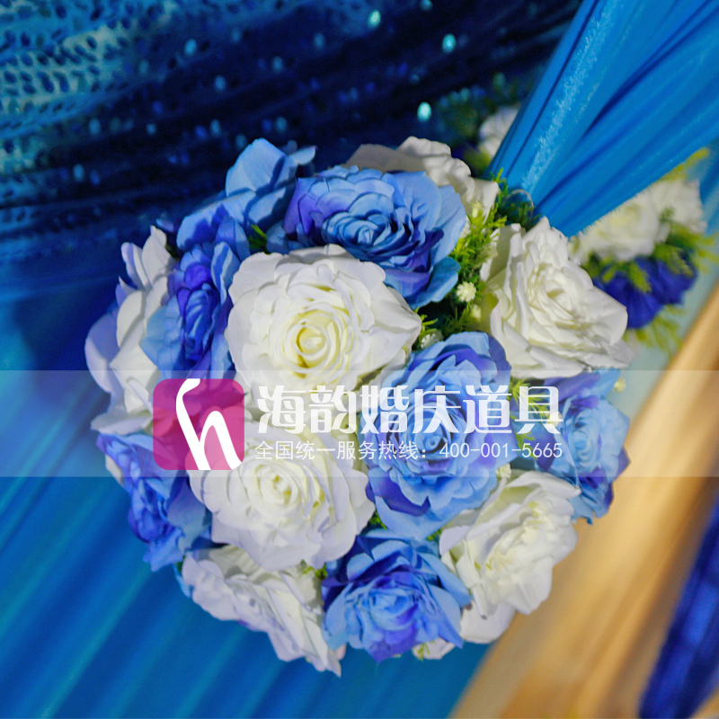 Wedding supplies, wedding props, decorations, floral art backgrounds, floral art 6040- Ruyi flower balls details Picture