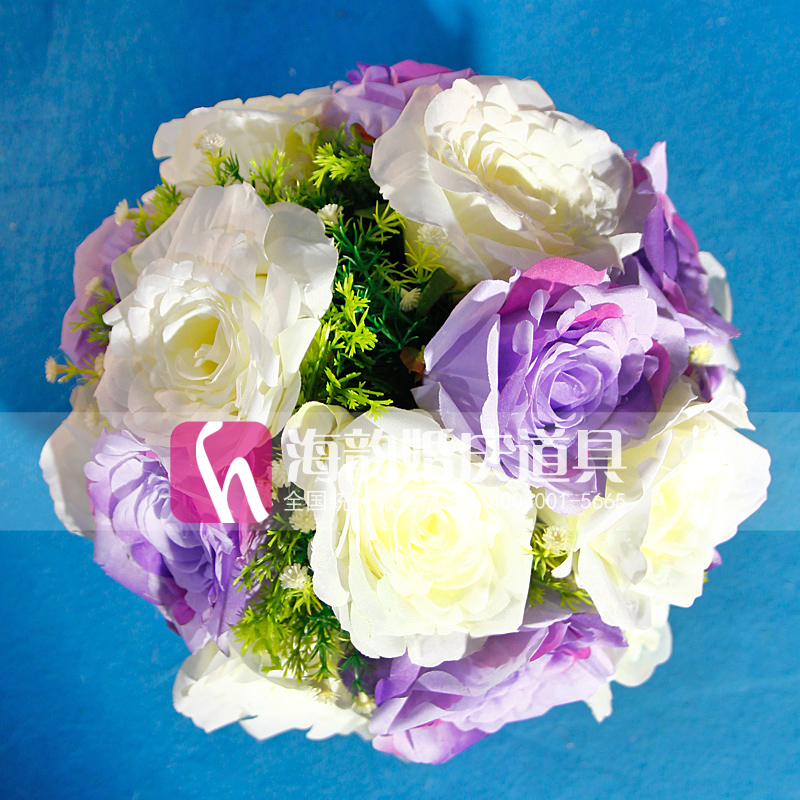 Wedding supplies, wedding props, decorations, floral art backgrounds, floral art 6040- Ruyi flower balls Specification image