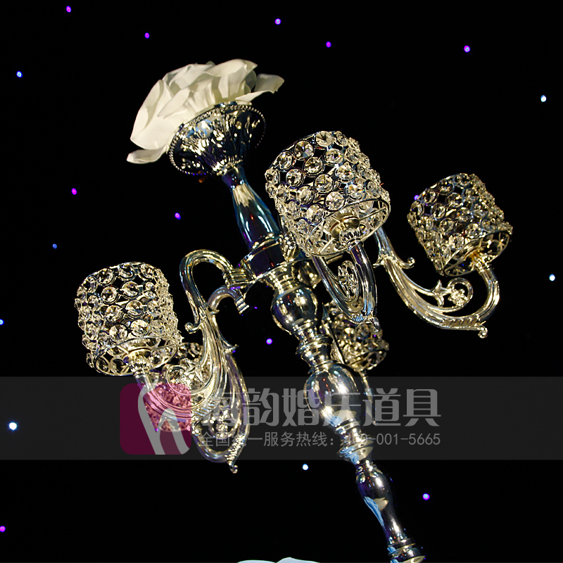 Haiyun Wedding Props Creative Decorative Items 2014 New Product Five-head Cylindrical Candlestick