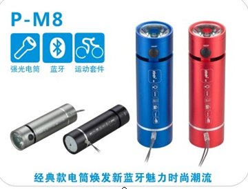 Flashlight sports Bluetooth speaker
