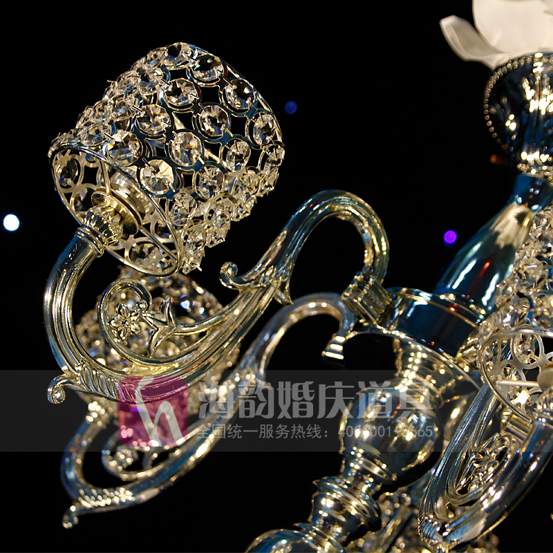 Haiyun Wedding Props Creative Decorative Items 2014 New Product Five-head Cylindrical Candlestick Application Scenario