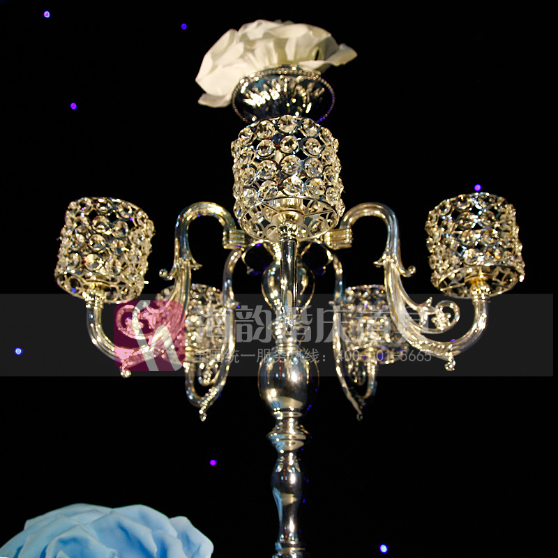 Haiyun Wedding Props Creative Decorative Items 2014 New Product Five-head Cylindrical Candlestick Specification image