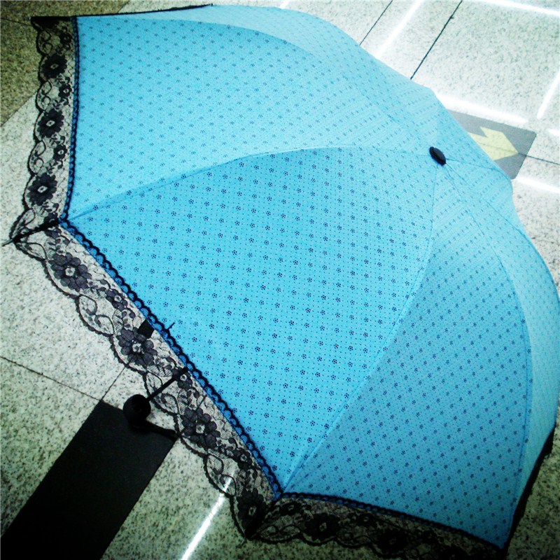 蕾丝遮阳伞防紫外线晴雨伞淑女伞折叠太阳伞