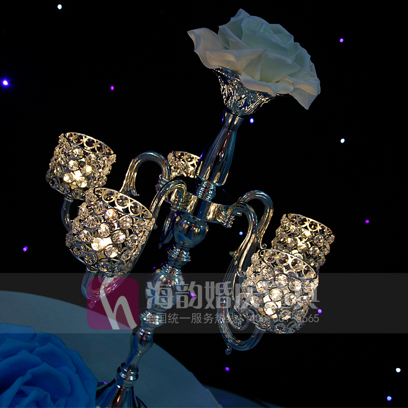 Haiyun Wedding Props Creative Decorative Items 2014 New Product Five-head Cylindrical Candlestick details Picture