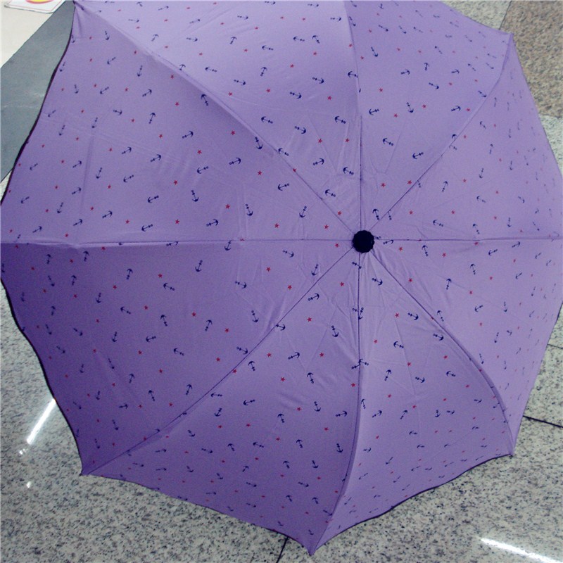 碎花晴雨伞防紫外线荷叶遮阳伞黑胶防晒太阳伞产品图