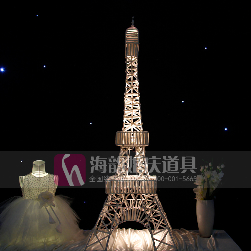 Haiyun wedding props, wedding supplies, decorative items, creative products, Eiffel Tower Application Scenario