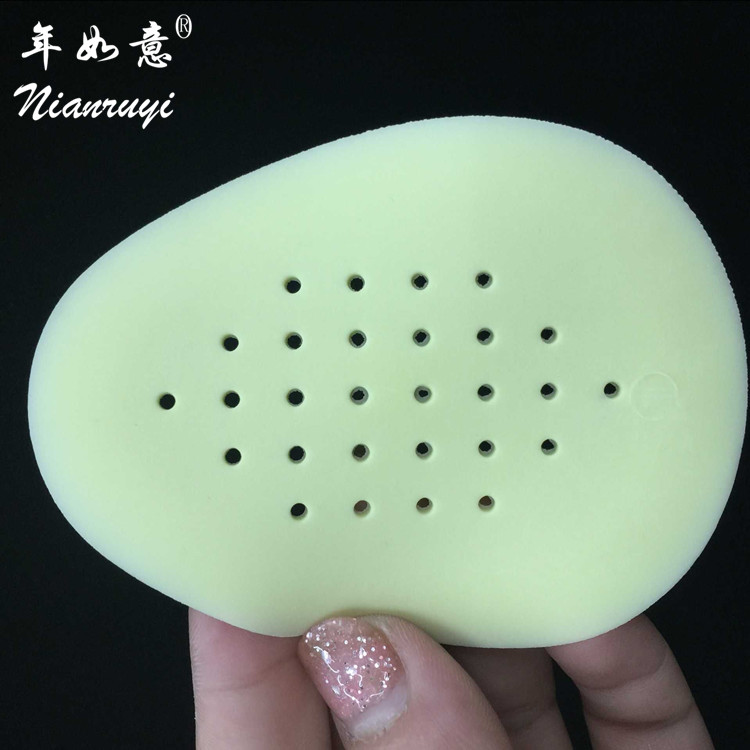 Front Sole Latex Perforated Breathing Non-Slip Insole Silicone For Sore Feet Specification drawing