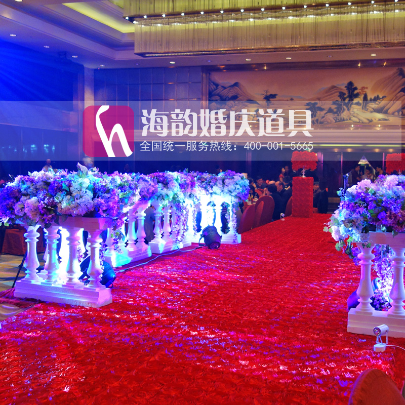 义乌好货海韵婚庆道具 婚庆舞台 舞台摆件 欧式泡沫围栏 花瓶栏杆细节图