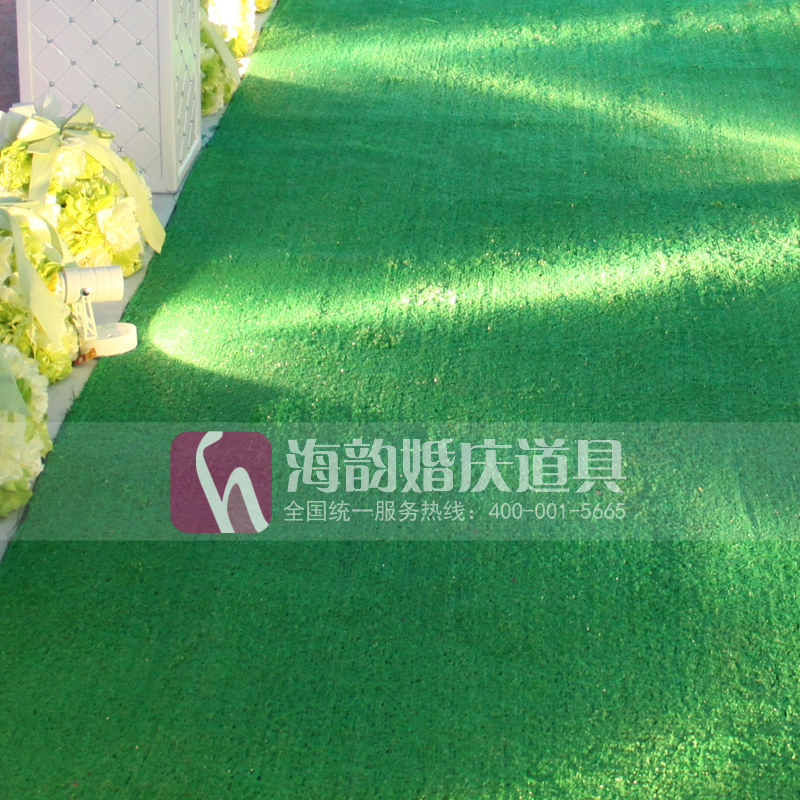 Wedding venue supplies, stage wedding props, outdoor carpets, park turf, turf carpets Specification image