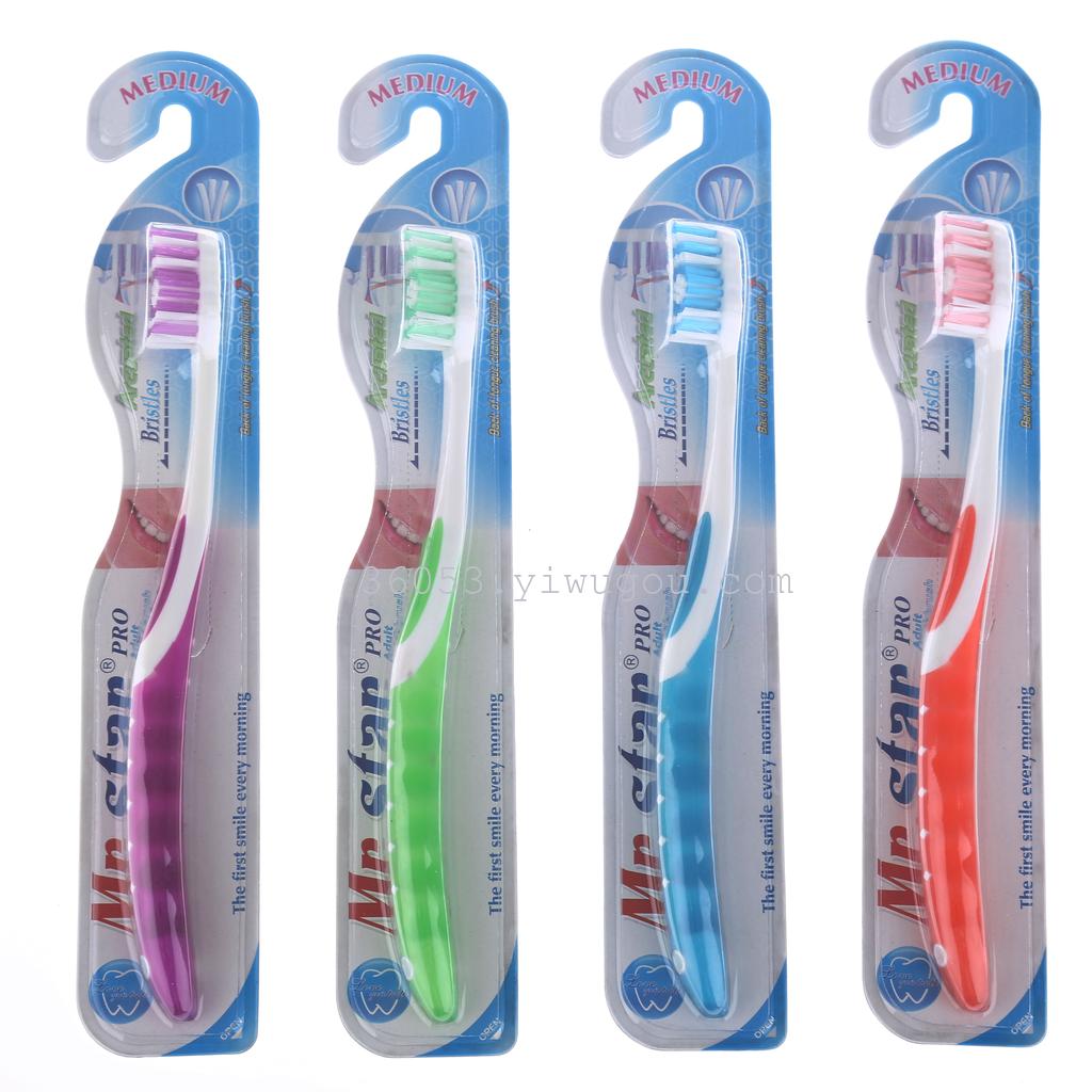 Dental Health Guard 4 Color Foreign Trade Toothbrush Wholesale 386