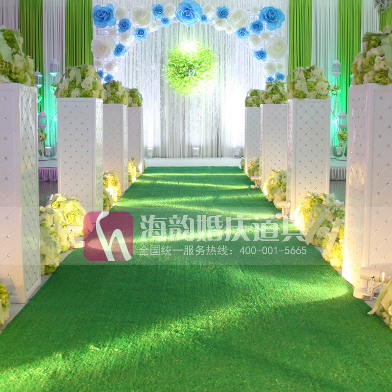 Wedding venue supplies, stage wedding props, outdoor carpets, park turf, turf carpets