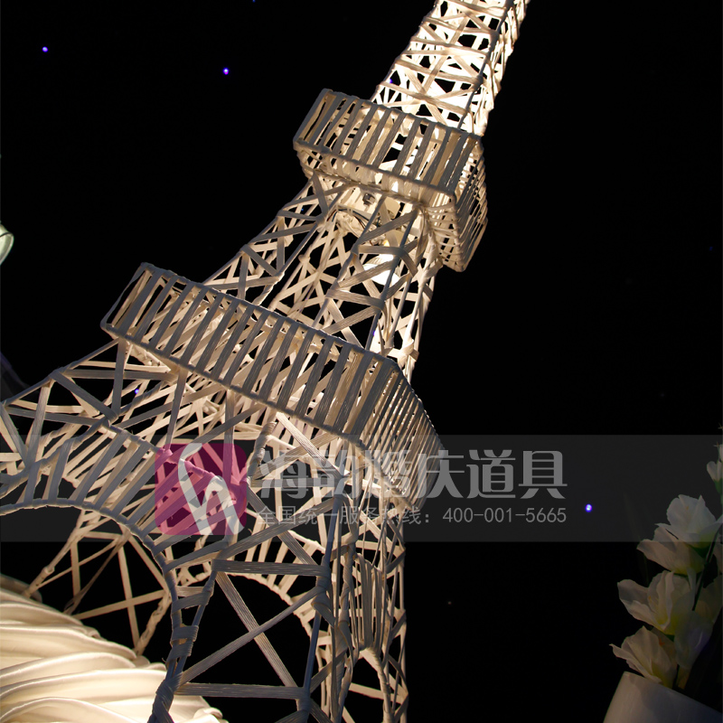 海韵婚庆道具 婚礼用品 摆件装饰 创意用品 埃菲尔塔