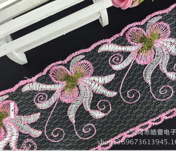 Set Yarn Lace 10Cm Home Textile Accessories Towel Embroidery Multi-Color Series 1
