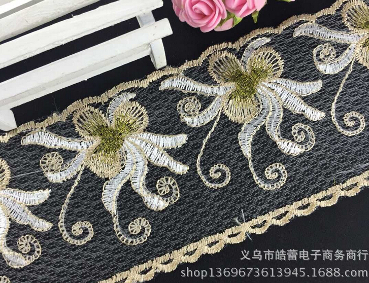 Set Yarn Lace 10Cm Home Textile Accessories Towel Embroidery Multi-Color Series 1 Specification drawing